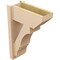 Ekena Millwork 8-in W x 18-in D x 26-in H Balboa Slat Rough Cedar Woodgrain TimberThane Outlooker, Primed Tan OUTUR080X18X26BOA24RCPR - alternate 5
